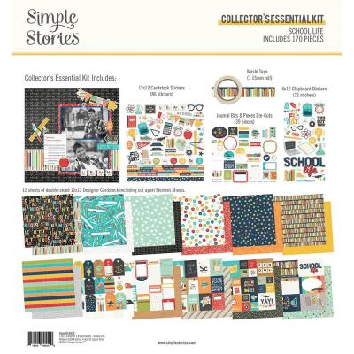 Simple Stories School Life Designpapier - Collector's Essential Kit